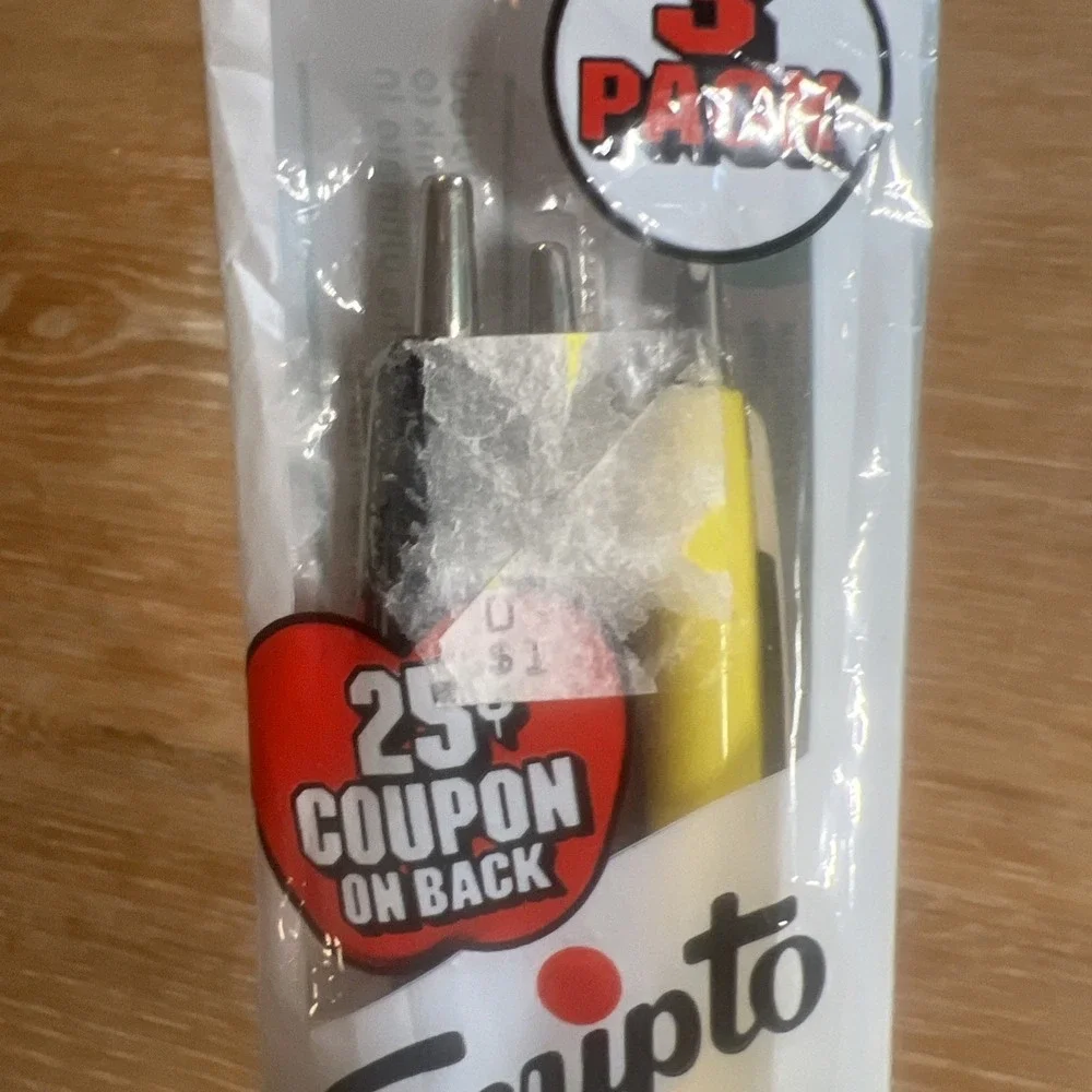 Vintage Scripto Blue Ink Medium Point Ball Point Pens 3 Pack B249 1984